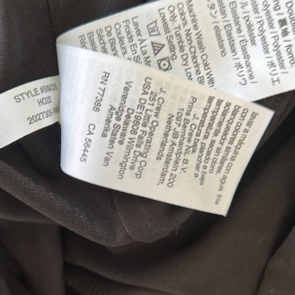 NWT J. Crew Ruched Black Matte Jersey Knit Top - XS - Picture 13 of 14